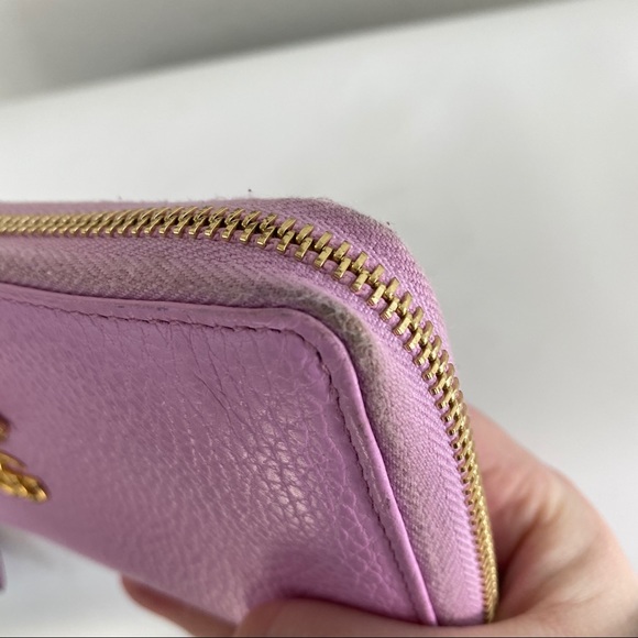 Gucci Limited Ed. Marmont Bosco Pink Zip Wallet - Picture 10 of 11